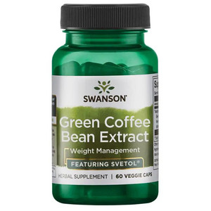 Swanson Green Coffee Bean Extract 60 ks, vegetariánská kapsle, 200 mg
