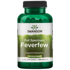 Swanson Feverfew 100 ks, kapsle, 380 mg