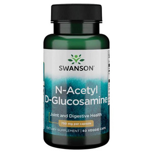 Swanson N-Acetyl D-Glucosamine 60 ks, vegetariánská kapsle, 750 mg