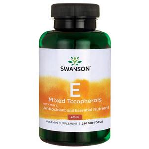 Swanson Vitamin E Mixed Tocopherols 250 ks, gelové tablety, 400 IU (268 mg)