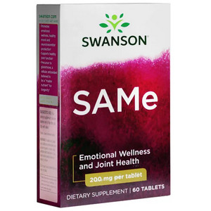 Swanson SAMe 60 ks, tablety, 200 mg