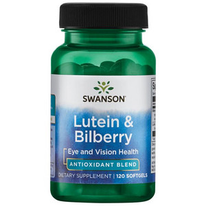 Swanson Lutein & Bilberry 120 ks, gelové tablety