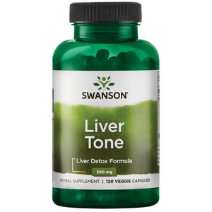 Swanson Liver Tone 120 ks, vegetariánská kapsle, 300 mg