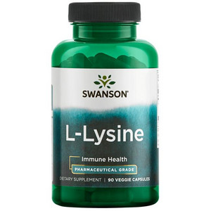 Swanson L-Lysine 90 ks, vegetariánská kapsle, 500 mg