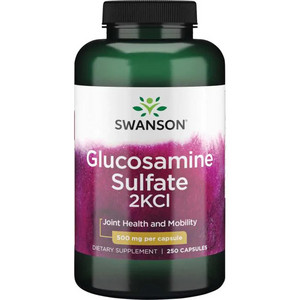 Swanson Glucosamine Sulfate 2KCl 250 ks, kapsle, 500 mg