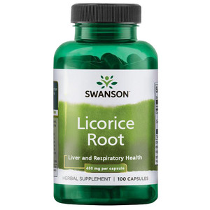Swanson Licorice Root 100 ks, kapsle, 450 mg