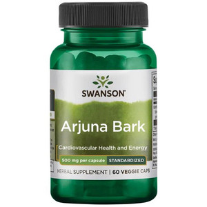 Swanson Arjuna Bark 60 ks, vegetariánská kapsle, 500 mg