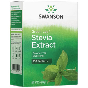 Swanson Stevia Extract 100 g, sáček