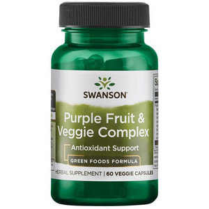 Swanson Purple Fruit & Veggie Complex 60 ks, vegetariánská kapsle, 400 mg