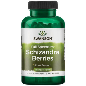 Swanson Schizandra Berries 90 ks, kapsle, 525 mg