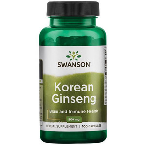 Swanson Korean Ginseng 100 ks, kapsle, 500 mg