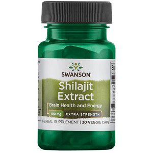 Swanson Shilajit Extract 30 ks, vegetariánská kapsle, 100 mg