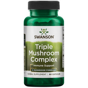 Swanson Triple Mushroom Complex - Extract 60 ks, kapsle