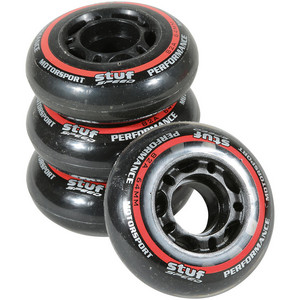Stuf Inline Wheels 90mm, černá / červená
