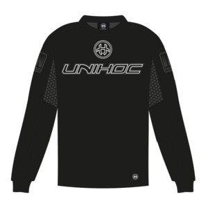 Unihoc Goalie sweater INFERNO all black S, černá
