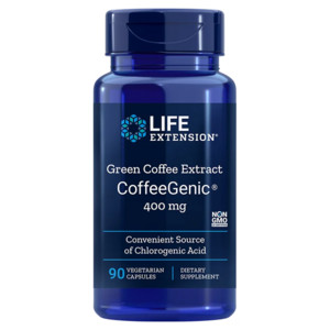 Life Extension CoffeeGenic® Green Coffee Extract 90 ks, vegetariánská kapsle, 400 mg