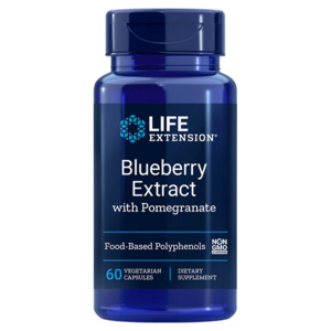 Life Extension Blueberry Extract with Pomegranate 60 ks, vegetariánská kapsle