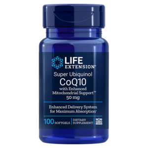 Life Extension Super Ubiquinol CoQ10 with Enhanced Mitochondrial Support™ 100 ks, gelové tablety, 50 mg