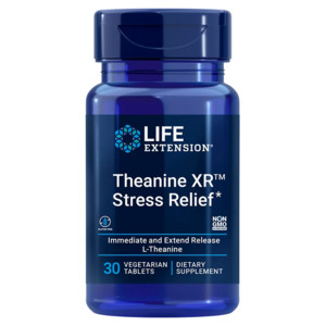 Life Extension Theanine XR™ Stress Relief 30 ks, tablety, 400 mg