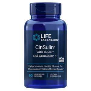Life Extension CinSulin® with InSea2® and Crominex® 3+ 90 ks, vegetariánská kapsle