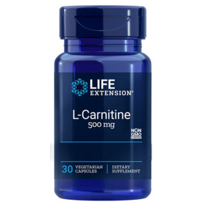 Life Extension L-Carnitine 30 ks, vegetariánská kapsle, 500 mg