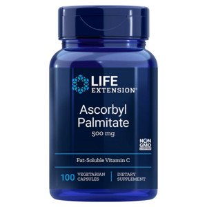 Life Extension Ascorbyl Palmitate 100 ks, vegetariánská kapsle, 500 mg