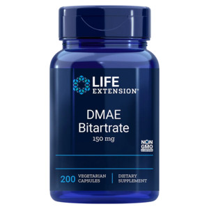Life Extension DMAE Bitartrate 200 ks, vegetariánská kapsle, 150 mg