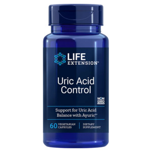 Life Extension Uric Acid Control 60 ks, vegetariánská kapsle, 500 mg
