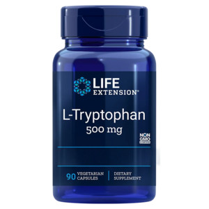 Life Extension L-Tryptophan 90 ks, vegetariánská kapsle, 500 mg