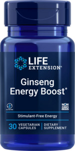 Life Extension Ginseng Energy Boost 30 ks, vegetariánská kapsle, 200 mg