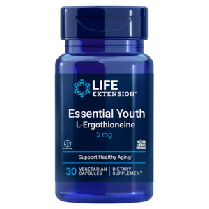Life Extension Essential Youth L-Ergothioneine 30 ks, vegetariánská kapsle, 5 mg