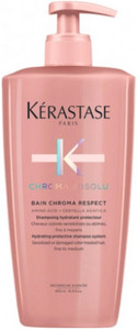 Obrázok Kérastase Chroma Absolu Bain Chroma Respect 500 ml hydratačný a ochranný šampón na poškodené a farbené vlasy pre ženy