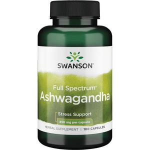 Swanson Ashwagandha 100 ks, kapsle, 450 mg