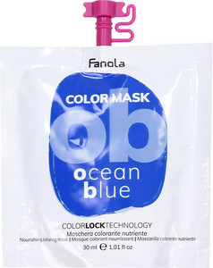 Fanola Color Mask Colored Hair Mask 30ml, Ocean Blue