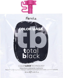 Fanola Color Mask Colored Hair Mask 30ml, Total Black