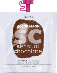 Fanola Color Mask Colored Hair Mask 30ml, Sensual Chocolate