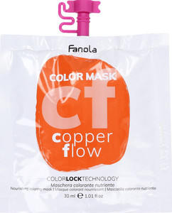 Fanola Color Mask Colored Hair Mask 30ml, Copper Flow