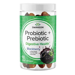 Swanson Probiotic + Prebiotic Ostružina, 60 ks, gummies