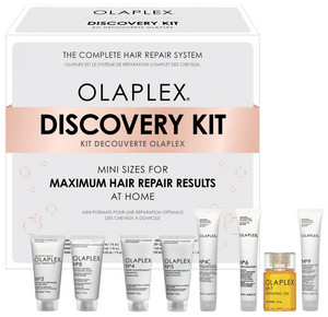 Olaplex Discovery Kit - No. 3 hair Perfector 30 ml + No. 8 maska 30 ml + No.4 šampon 30 ml + No. 5 kondicionér 30 ml + No. 4C šampon 20 ml + NO. 6 20 ml + No. 7 olej 30 ml + NO. 9 sérum 20 ml Dárková