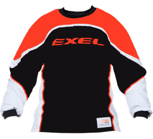 Exel S100 jersey M, černá / neonově oranžová