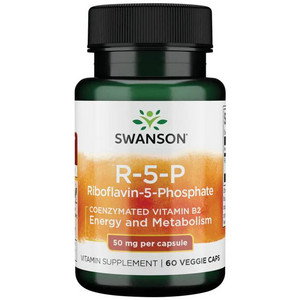 Swanson R-5-P Riboflavin-5-Phosphate 60 ks, vegetariánská kapsle, 50 mg