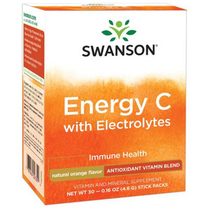 Swanson Energy C with Electrolytes Pomeranč, 4,6 g, prášek