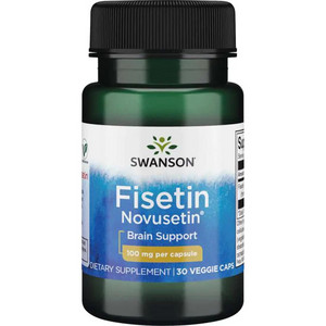 Swanson Fisetin Novusetin 30 ks, vegetariánská kapsle, 100 mg