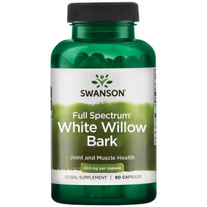 Swanson Full Spectrum White Willow Bark 90 ks, kapsle, 400 mg