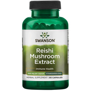 Swanson Reishi Mushroom Extract 90 ks, kapsle, 500 mg
