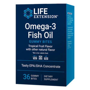 Life Extension Omega-3 Fish Oil Gummy Bites 36 Gummies
