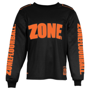 Zone floorball Goalie sweater UPGRADE SW black/lava XXXL, černá / lava
