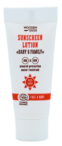 Wooden Spoon Sunscreen Lotion "Baby & FAmily" SPF 50 10ml