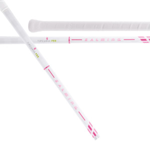 Salming Q-Series Tipcurve Pro F27 White/Pink bílá / růžová, Pravá (pravá ruka dole), 96cm (=106cm)