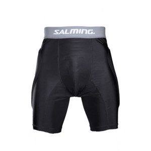 Salming Goalie Protective Shorts E-Series Black/Grey M, černá